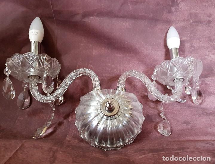 Antig&uuml;edades: PAREJA DE APLIQUES DE PARED - Foto 4