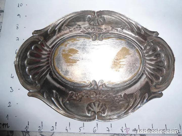 Antig&uuml;edades: ANTIGUA BANDEJA PLATEADA - Foto 2