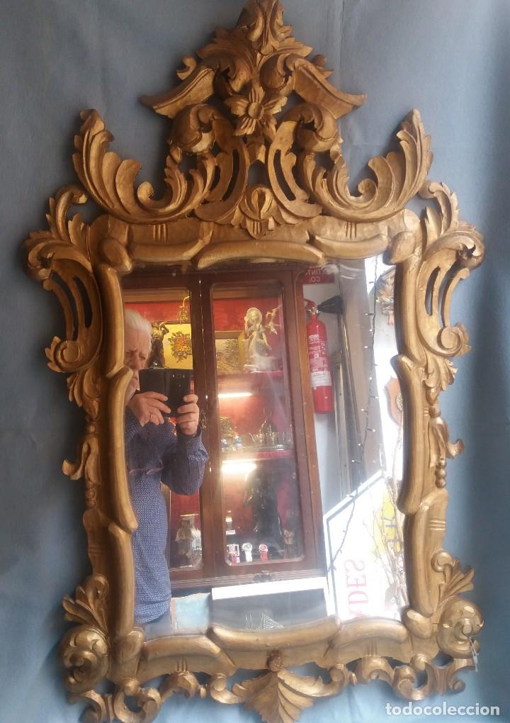 dos pequeños espejos con marco dorado - Compra venta en todocoleccion