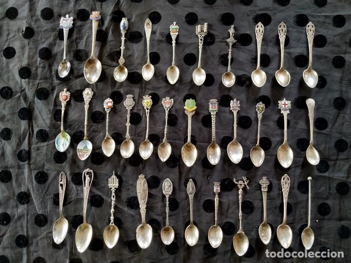 Antig&uuml;edades: Cucharas de plata Ciudades - Foto 1