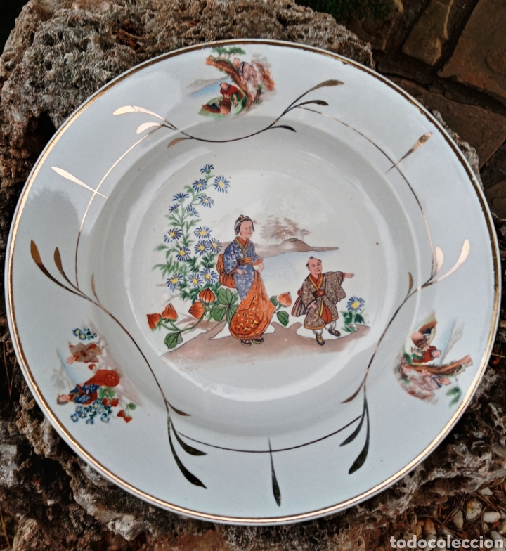Subdividir Grande auricular plato chino de porcela - excelente decorado a m - Comprar Objetos de  Porcelana y Cerámica China en todocoleccion - 331680278