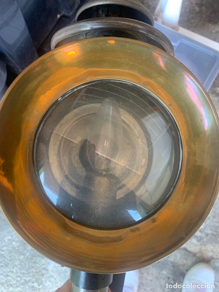 Antig&uuml;edades: Antiguo farol de carruaje electrificado - Foto 3