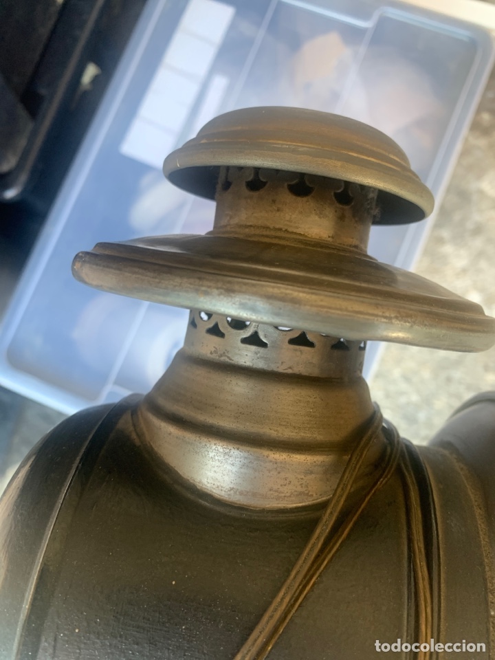 Antig&uuml;edades: Antiguo farol de carruaje electrificado - Foto 4