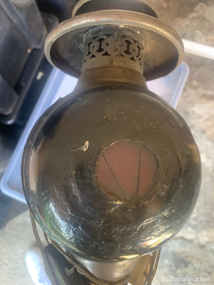 Antig&uuml;edades: Antiguo farol de carruaje electrificado - Foto 5