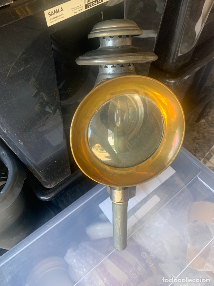 Antig&uuml;edades: Antiguo farol de carruaje electrificado - Foto 1