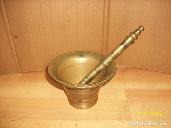 Antig&uuml;edades: ANTIGUO ALMIREZ O MORTERO DE BRONCE - Foto 1