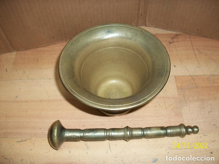 Antig&uuml;edades: ANTIGUO ALMIREZ O MORTERO DE BRONCE - Foto 2