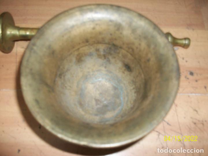 Antig&uuml;edades: ANTIGUO ALMIREZ O MORTERO DE BRONCE - Foto 4