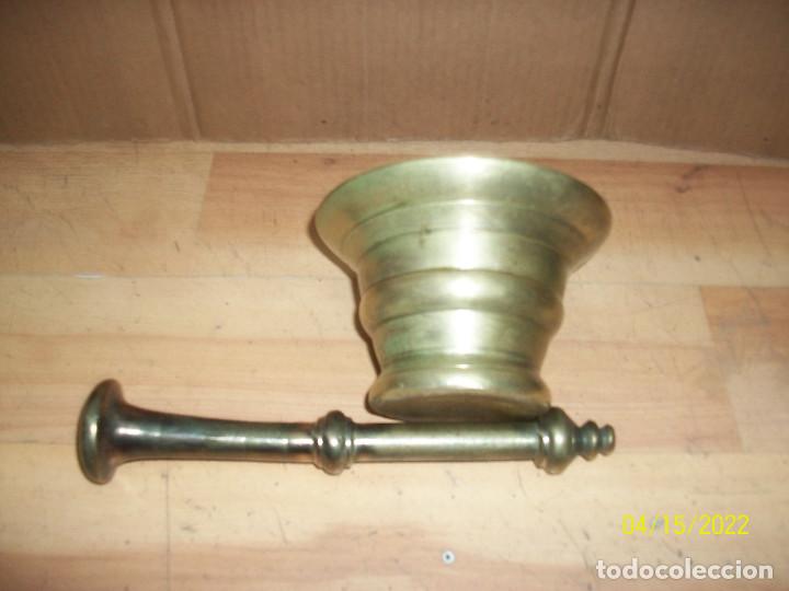 Antig&uuml;edades: ANTIGUO ALMIREZ O MORTERO DE BRONCE - Foto 3