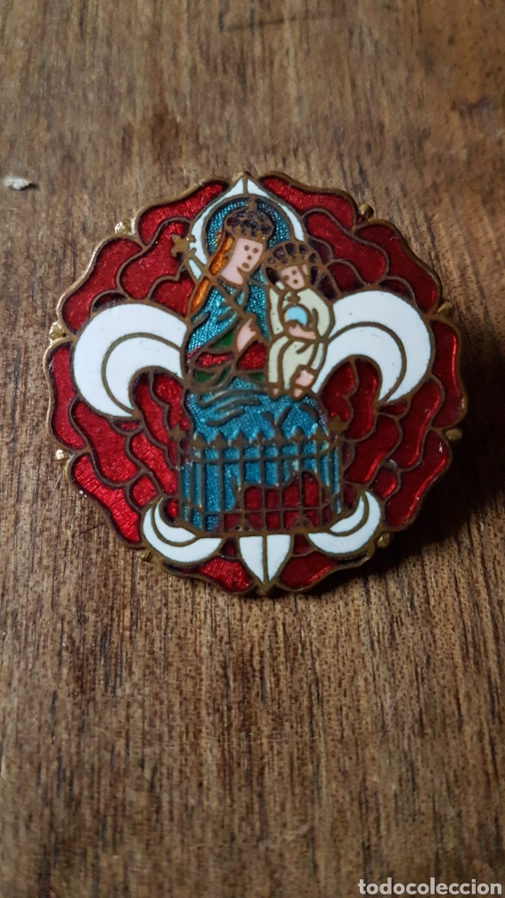 Antig&uuml;edades: Gran placa esmaltada Diocesis de Lille Francia - Foto 1