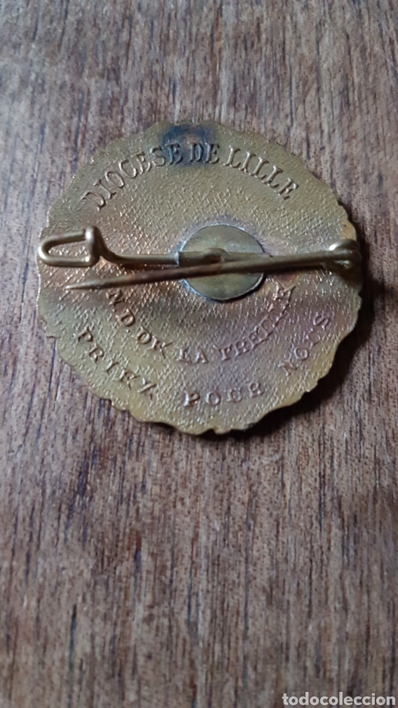 Antig&uuml;edades: Gran placa esmaltada Diocesis de Lille Francia - Foto 2