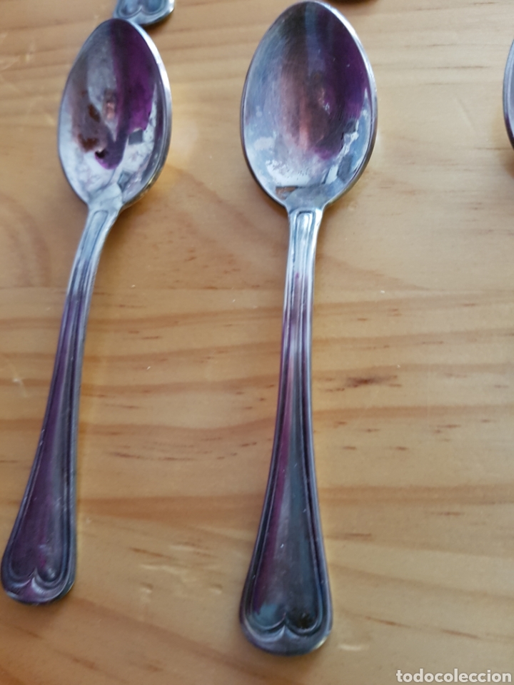 Antig&uuml;edades: Doce cucharillas Silver plata - Foto 4