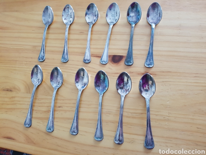 Antig&uuml;edades: Doce cucharillas Silver plata - Foto 1