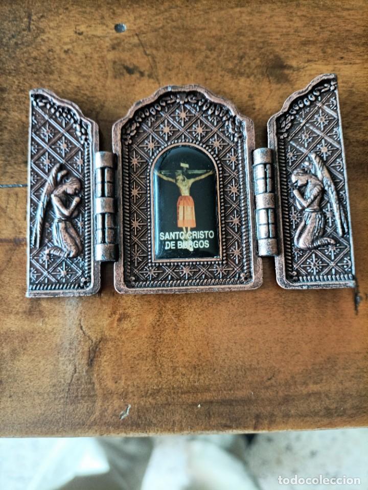 Antig&uuml;edades: ALTAR DE VIAJE O TR&Iacute;PTICO RELIGIOSO - Foto 2