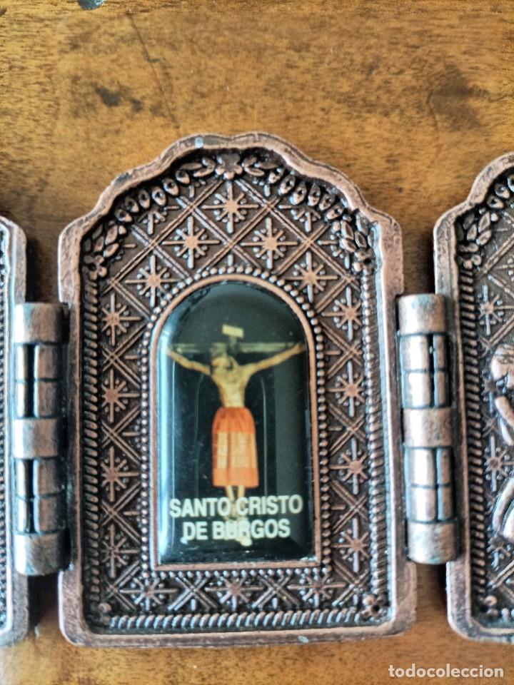 Antig&uuml;edades: ALTAR DE VIAJE O TR&Iacute;PTICO RELIGIOSO - Foto 3