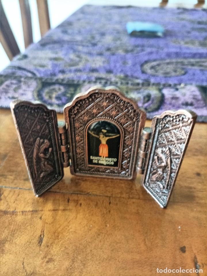 Antig&uuml;edades: ALTAR DE VIAJE O TR&Iacute;PTICO RELIGIOSO - Foto 6