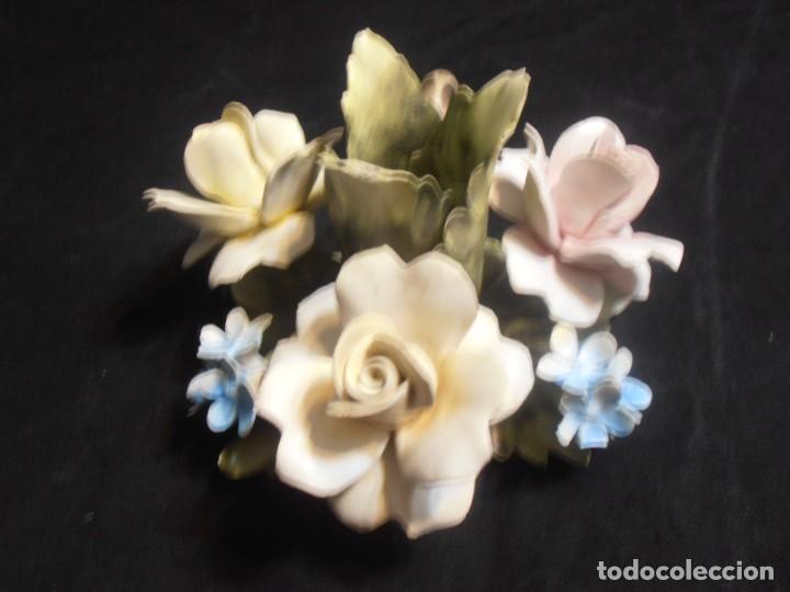 Antig&uuml;edades: CANDELABRO CAPODIMONTE, PALMATORIA CAPODIMONTE, DE UNA VELA - Foto 5