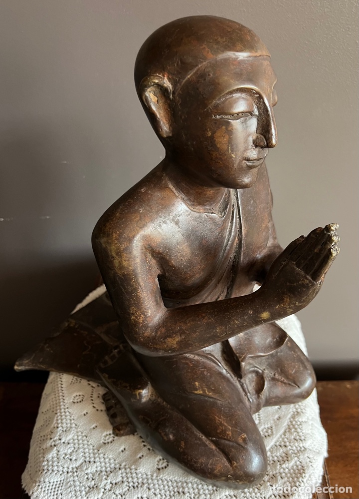 Antig&uuml;edades: Buda de bronce dorado - Foto 2
