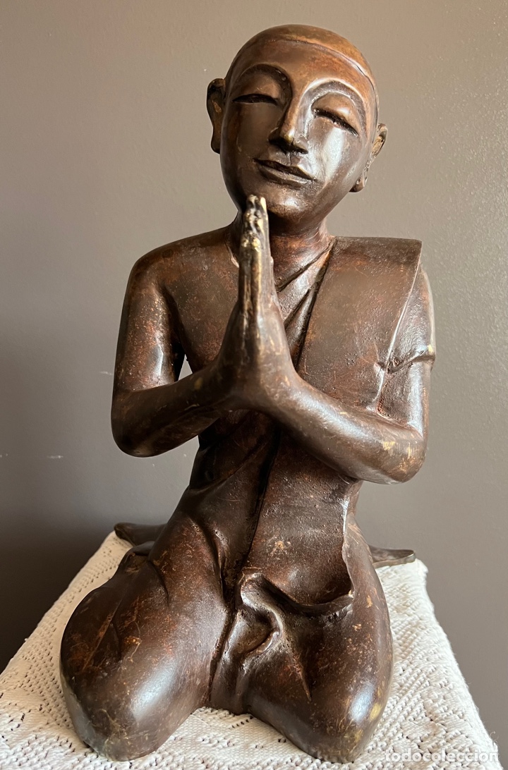 Antig&uuml;edades: Buda de bronce dorado - Foto 3