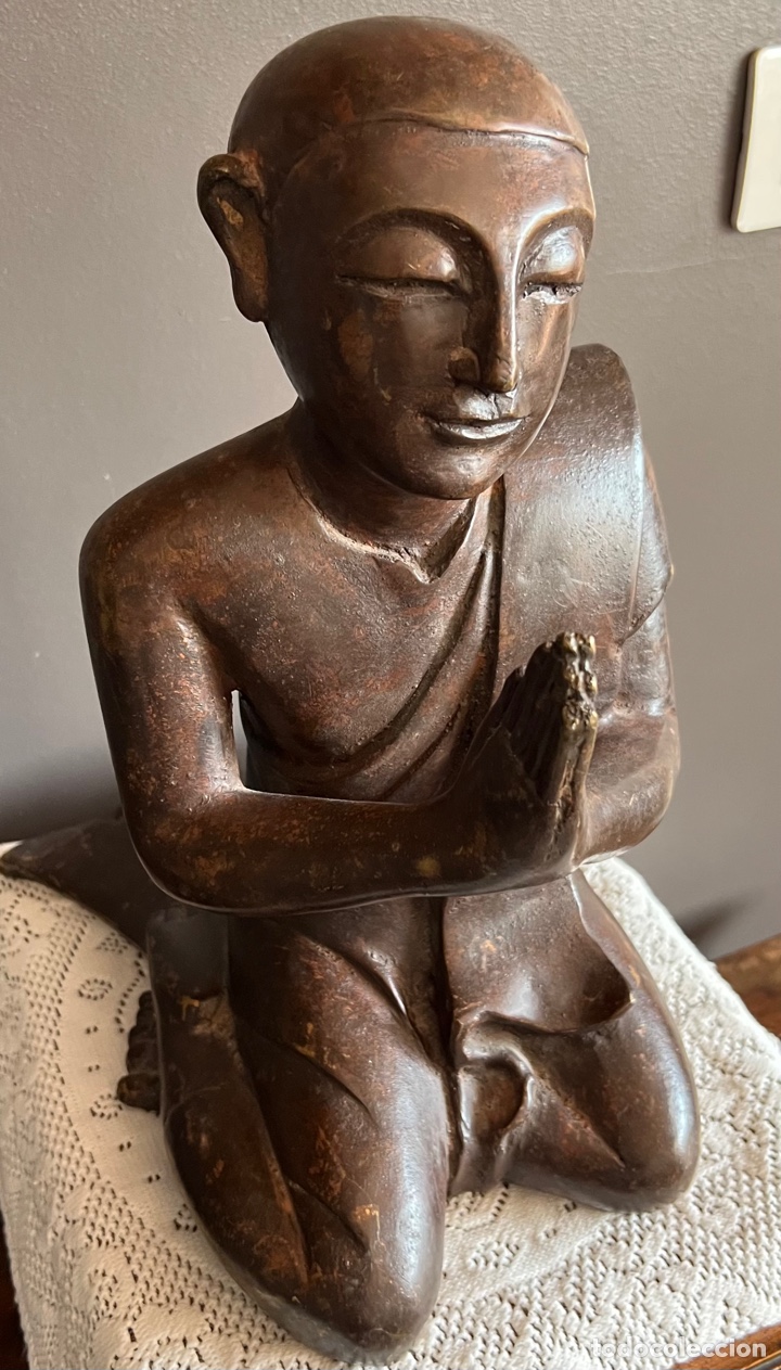 Antig&uuml;edades: Buda de bronce dorado - Foto 4