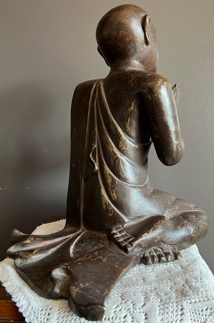 Antig&uuml;edades: Buda de bronce dorado - Foto 5
