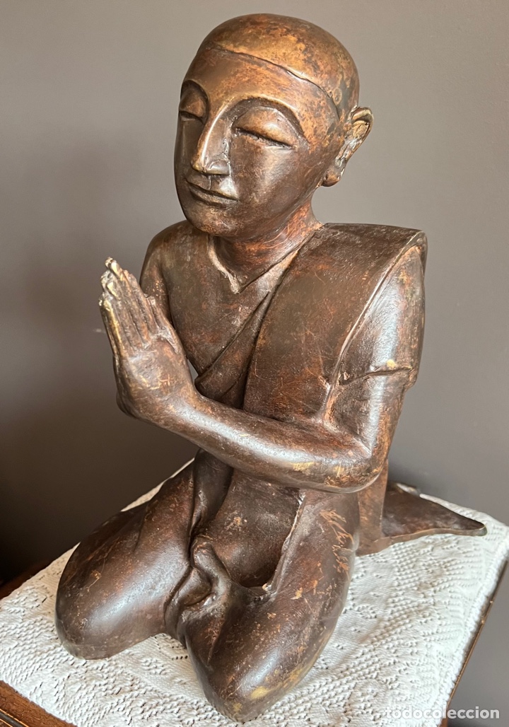 Antig&uuml;edades: Buda de bronce dorado - Foto 6