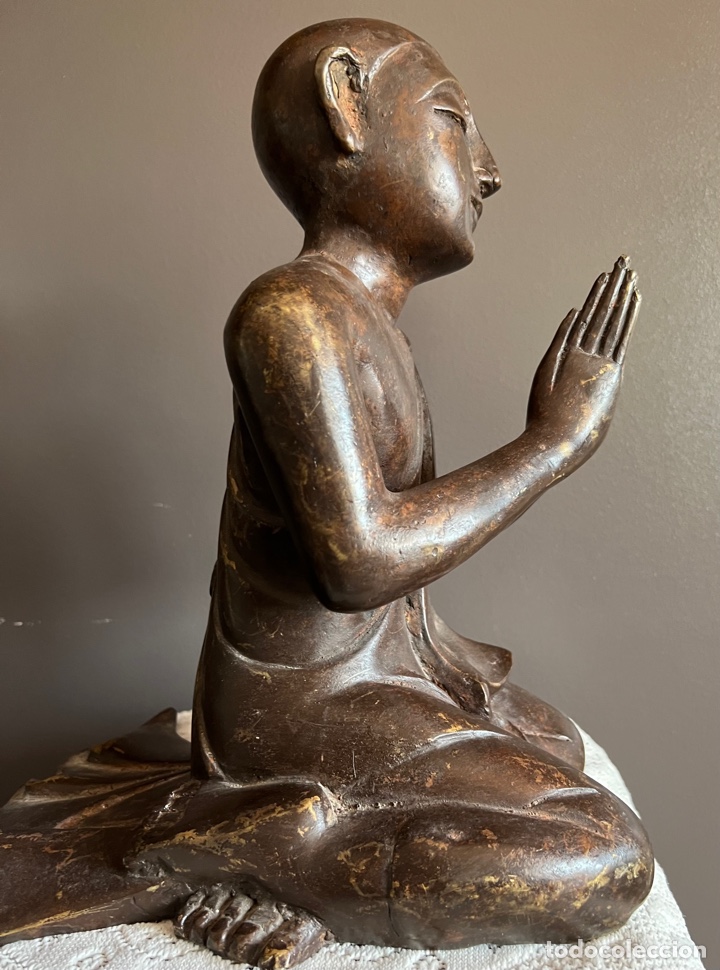 Antig&uuml;edades: Buda de bronce dorado - Foto 9