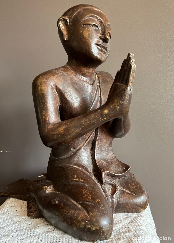 Antig&uuml;edades: Buda de bronce dorado - Foto 1