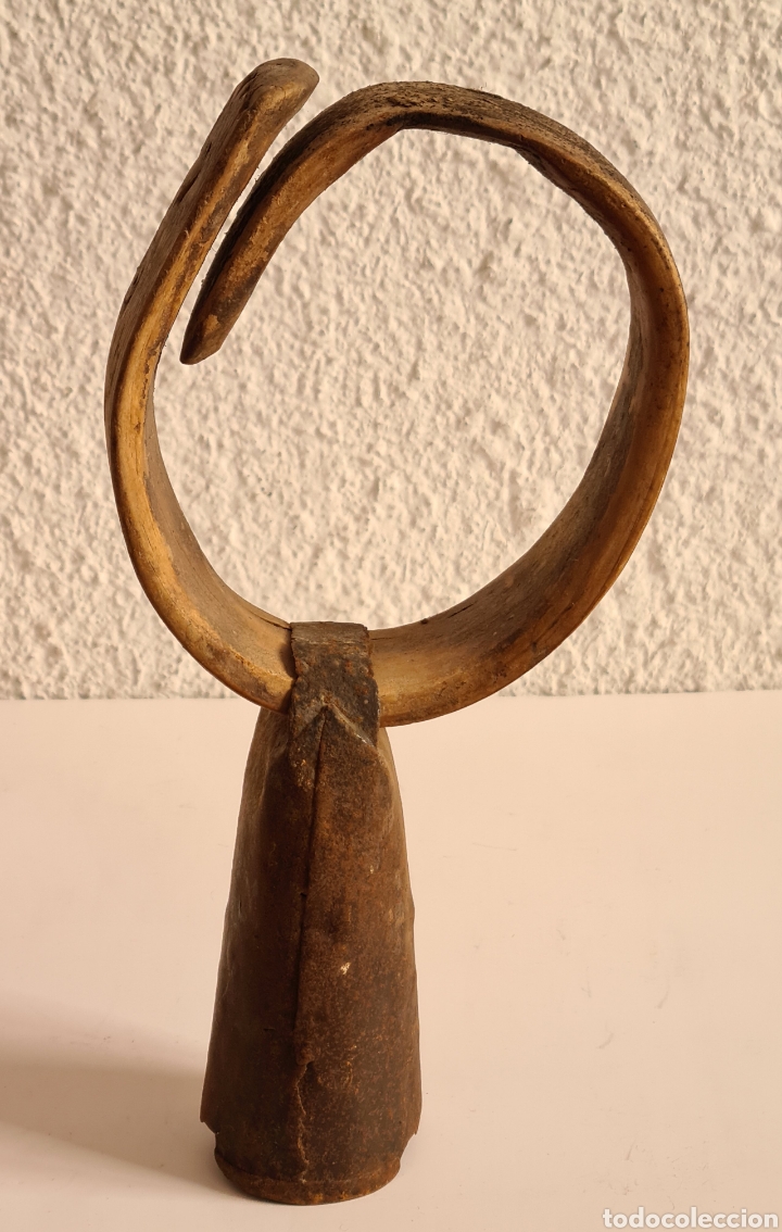 Antig&uuml;edades: Cencerro Collar de Madera - Decoraci&oacute;n R&uacute;stica - Foto 10