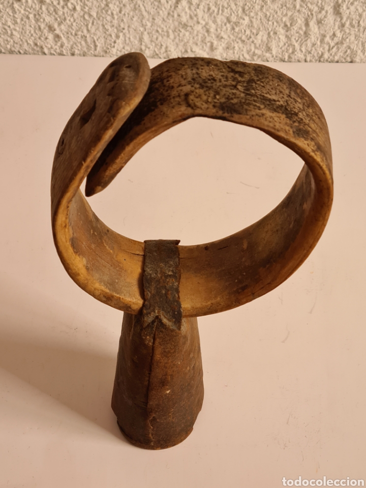 Antig&uuml;edades: Cencerro Collar de Madera - Decoraci&oacute;n R&uacute;stica - Foto 11