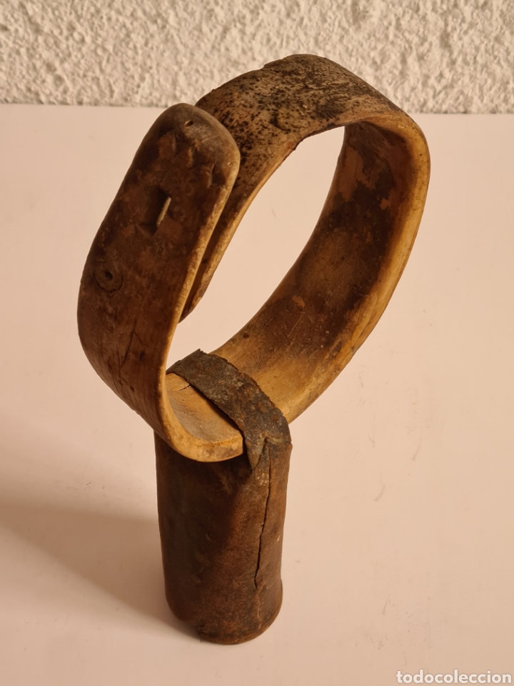 Antig&uuml;edades: Cencerro Collar de Madera - Decoraci&oacute;n R&uacute;stica - Foto 13