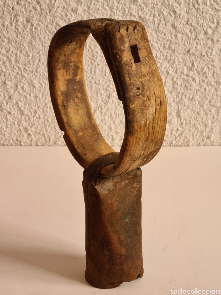Antig&uuml;edades: Cencerro Collar de Madera - Decoraci&oacute;n R&uacute;stica - Foto 18