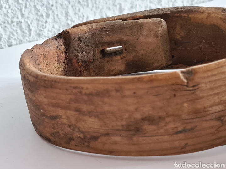 Antig&uuml;edades: Cencerro Collar de Madera - Decoraci&oacute;n R&uacute;stica - Foto 23