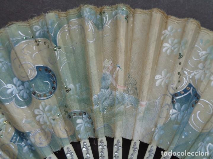 Antig&uuml;edades: ANTIGUO ABANICO PINTADO A MANO - Foto 5