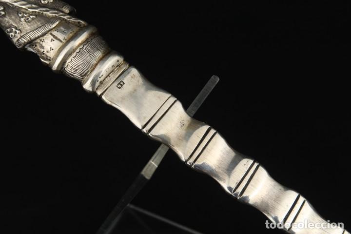Antig&uuml;edades: Antiguo Cazo para servir Chino de Plata - Foto 15