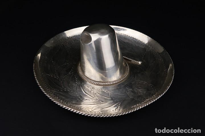 Antig&uuml;edades: Antiguo Sombrero de Plata Mexico - Foto 2