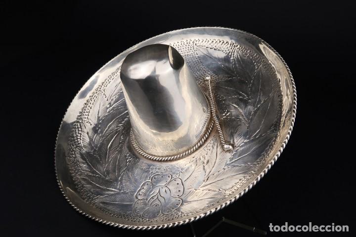 Antig&uuml;edades: Antiguo Sombrero de Plata Mexico - Foto 3