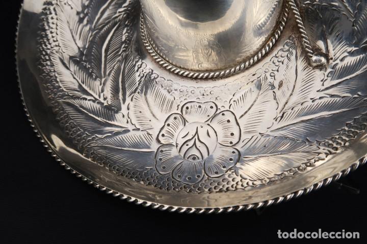 Antig&uuml;edades: Antiguo Sombrero de Plata Mexico - Foto 4