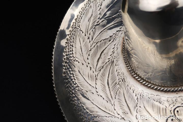 Antig&uuml;edades: Antiguo Sombrero de Plata Mexico - Foto 5