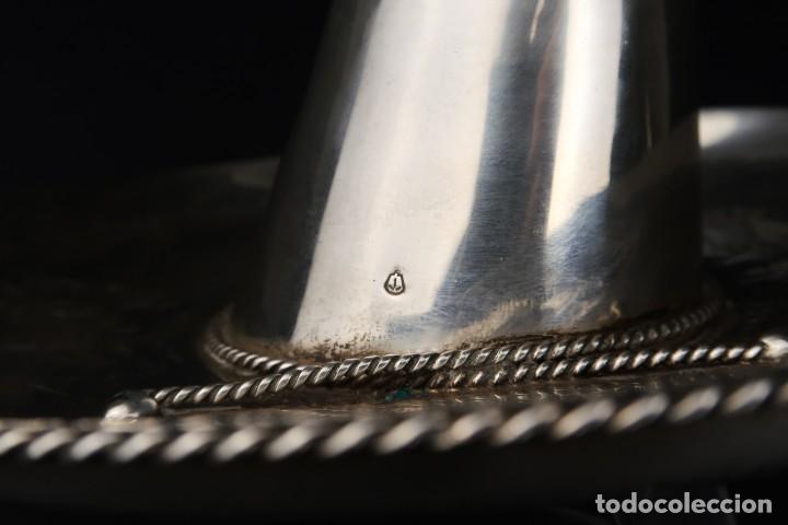Antig&uuml;edades: Antiguo Sombrero de Plata Mexico - Foto 8