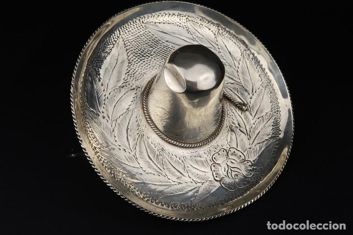 Antig&uuml;edades: Antiguo Sombrero de Plata Mexico - Foto 10
