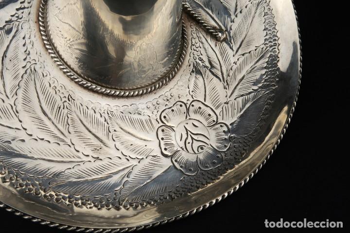 Antig&uuml;edades: Antiguo Sombrero de Plata Mexico - Foto 11