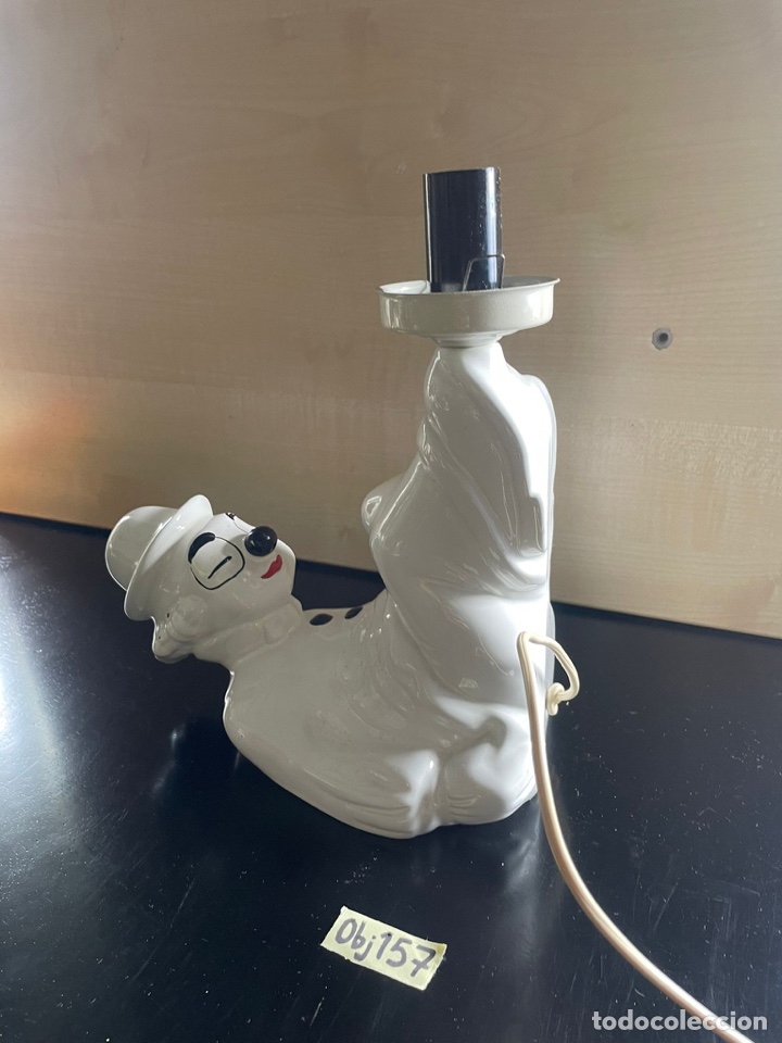 Antig&uuml;edades: L&aacute;mpara de porcelana payaso - Foto 2