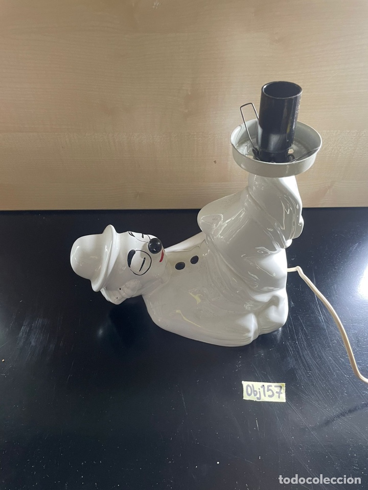 Antig&uuml;edades: L&aacute;mpara de porcelana payaso - Foto 1