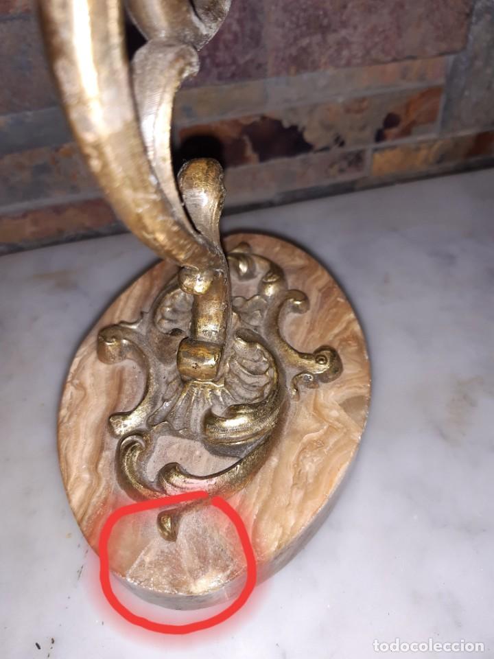 Antig&uuml;edades: CANDELABRO BRONCE Y MARMOL - Foto 6