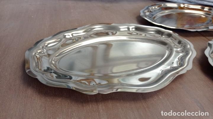 Antig&uuml;edades: Bandejas de acero inoxidable. - Foto 2
