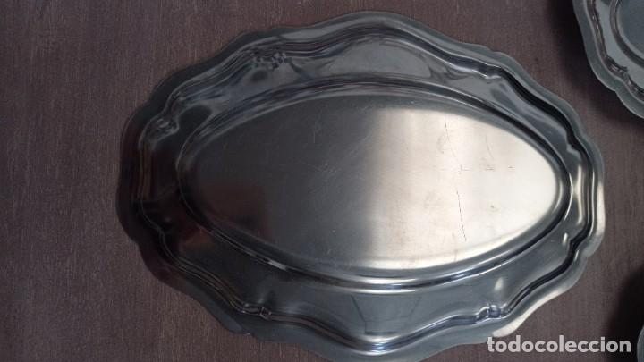 Antig&uuml;edades: Bandejas de acero inoxidable. - Foto 3