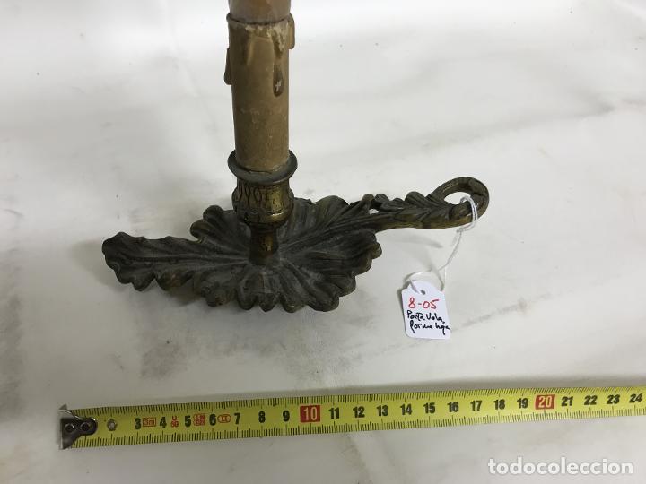 Antig&uuml;edades: Porta vela en forma de hoja - Foto 2