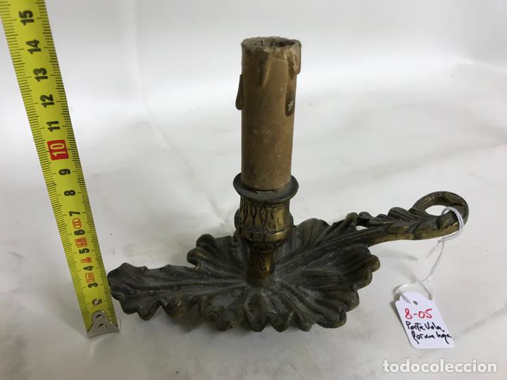 Antig&uuml;edades: Porta vela en forma de hoja - Foto 3
