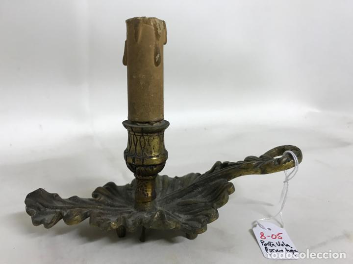 Antig&uuml;edades: Porta vela en forma de hoja - Foto 5